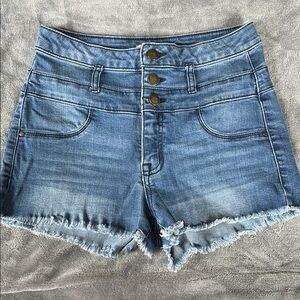 Denim High-Waisted Women's Shorts